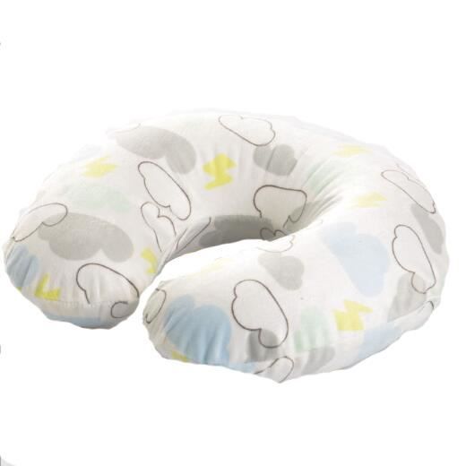 Oreiller Gonflable De Voyage Cervical Pour Enfant Bebe Avion Voiture U Forme Cou Coussin Portable Couchage Leger Nuage Bleu Ciel
