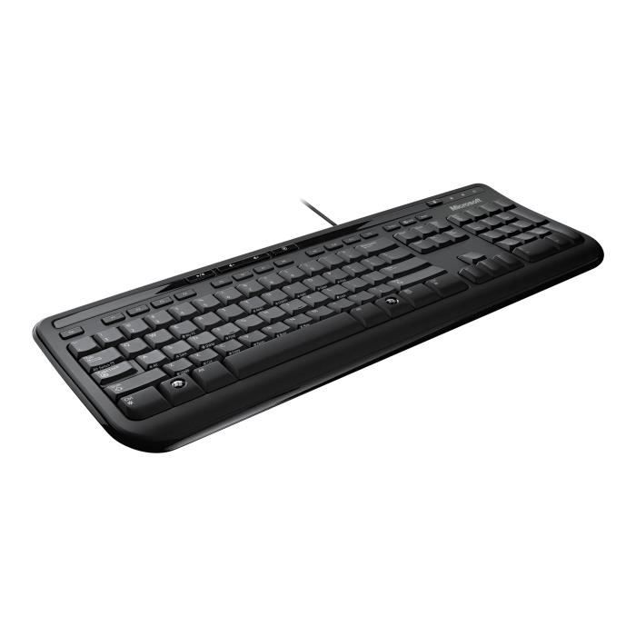 Microsoft Wired Keyboard 600 Clavier USB nordique noir - Cdiscount  Informatique