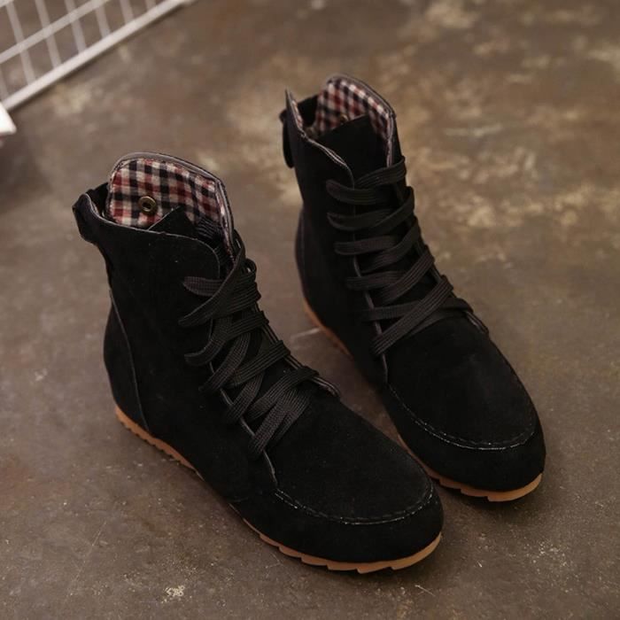 bottines talon plat