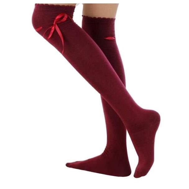 chaussette cuissarde femme