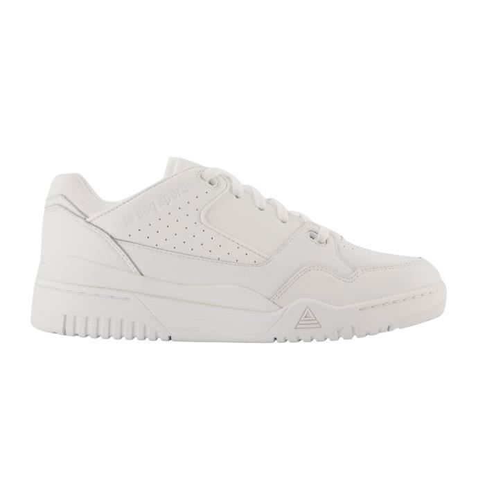 Le Coq Sportif Baskets - LE COQ SPORTIF - Dynactif T1000 - Cuir Blanc - Lacets - Mixte