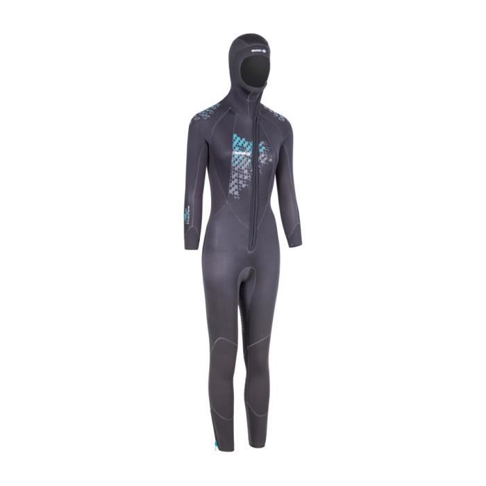 Combinaison de plongée intégrale Alize - Beuchat - Femme - 7mm - Noir - Jaune