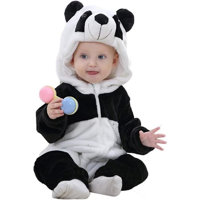Costume Bébé Halloween Pyjama Animal Bébé Doladola - Flanelle à Capuche - Fermeture Éclair - Unisexe - Pour Halloween Costume Halloween Enfant