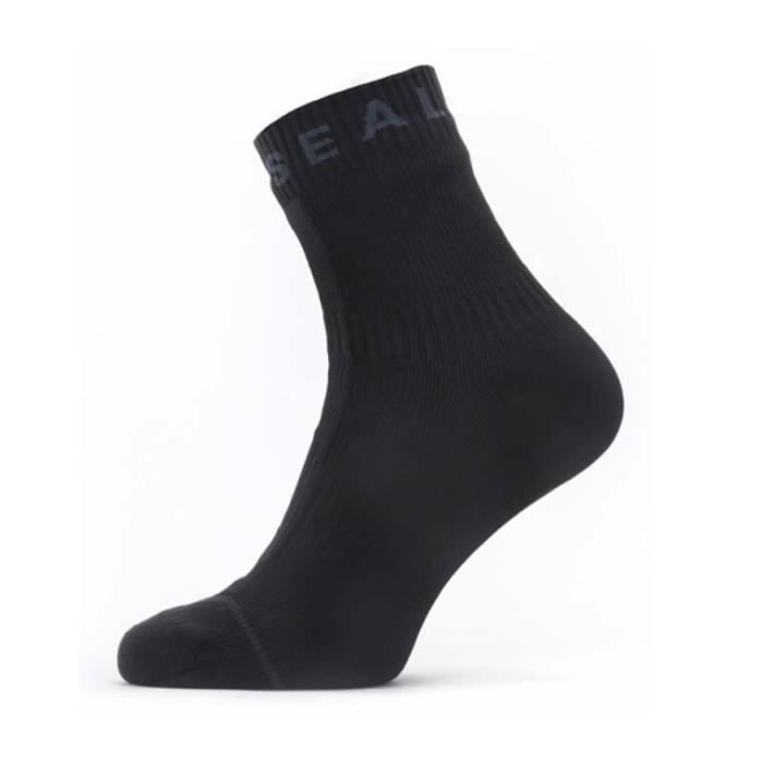 chaussettes courtes vtt sealskinz all weather hydrostop - noir