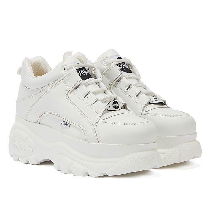BUFFALO LONDON Baskets Buffalo London 1339-14 2.0 - blanc - 41 - Homme - Cuir - Lacets - Plateau