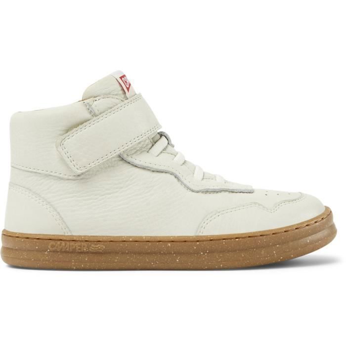 Camper Camper Runner Four - Baskets enfant cuir blanc scratch semelle OrthoLite® - taille 31