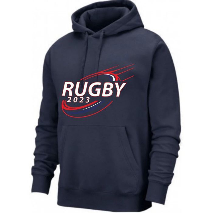 Sweat à capuche pour homme avec motifs à 1 rayure, pull à