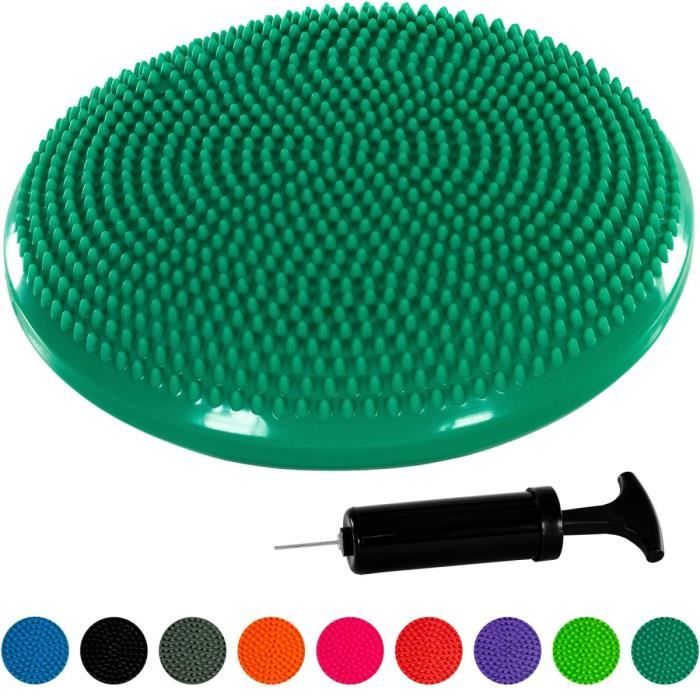Coussin déquilibre et dassise gonflable MOVIT 33cm Turquoise