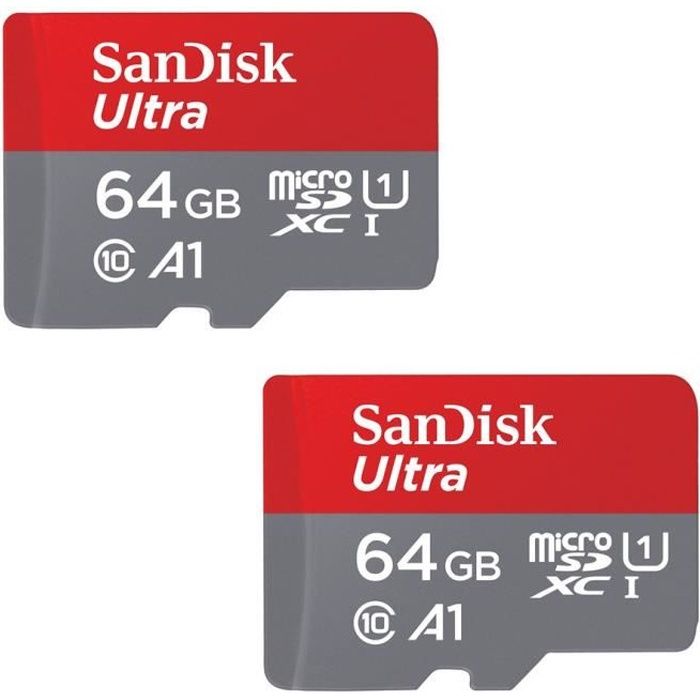 Carte mémoire micro SD Sandisk Carte microSDXC 64 Go pour Nintendo