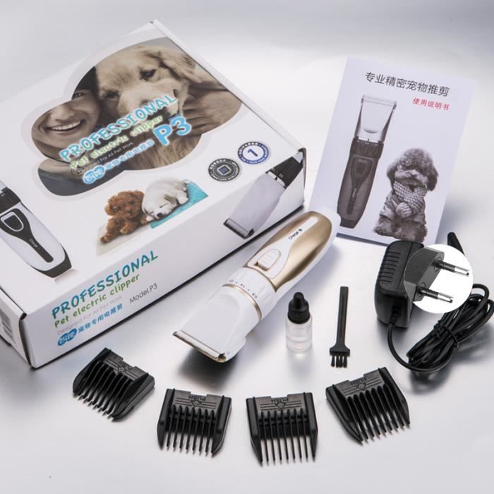 Comparer les prix de Sopear® tondeuse pour chiens rechargeable sans fil électrique Clipper Pet Trimmer toilettage