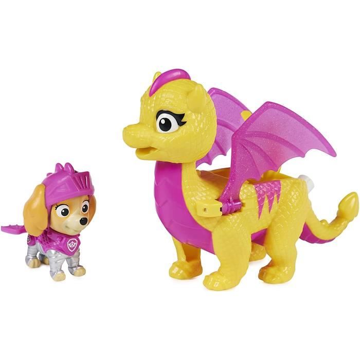 Jouet - SPIN MASTER - Paw Patrol Rescue Knights Skye - Figurine avec dragon  - Pour enfant de 3 ans et plus - Cdiscount Jeux - Jouets