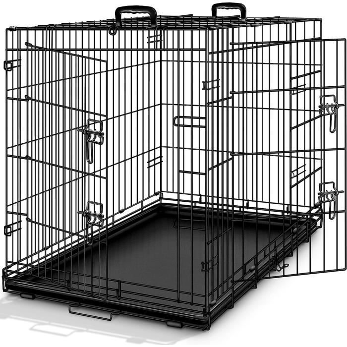 Cage pour Grand Chien Interieur Caisse de Transport Chien Grande Taille  95x81x57cm - Cdiscount