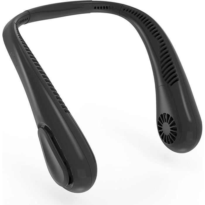 COMLIFE Ventilateur de bureau portable avec lumières LED, 4400 mAh