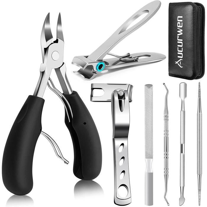 Set De Coupe-Ongles Professionnel Pour Ongles Épais - Marque GJNL - 5 Pièces - Neuf