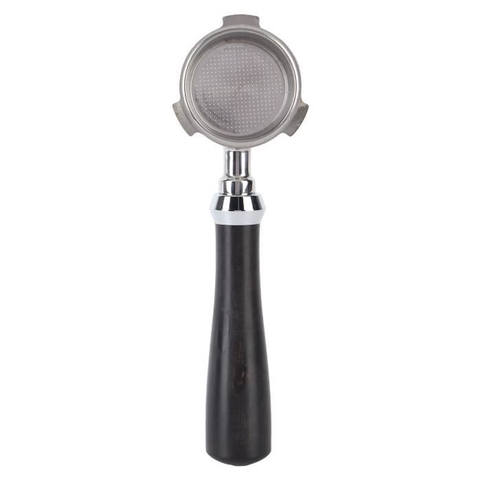 Porte-filtre à expresso réutilisable en bois pour filtre à café 51/53/58 mm