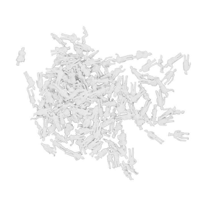 60 Figurines Plastique Assorties 60 Figurines Voyageurs Assis Pour Wagons Train Miniature échelle HO - Personnages Modèles Plastique Set 60 Pièces Décor Ferroviaire