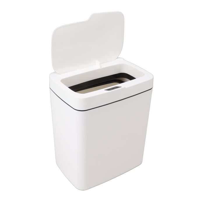 Poubelle Automatique Sans Contact 18L - Détection Infrarouge - Fermeture étanche Anti-odeurs - Rechargeable USB - Pour Cuisine, Salle De Bain - 10