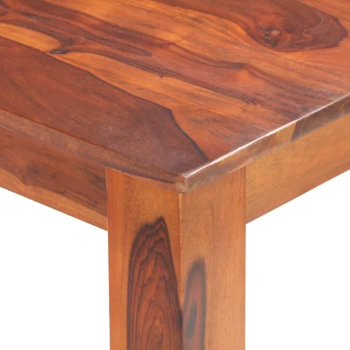 table de salle à manger en bois massif vbestlife 180x90x76 cm - finition miel - style campagne