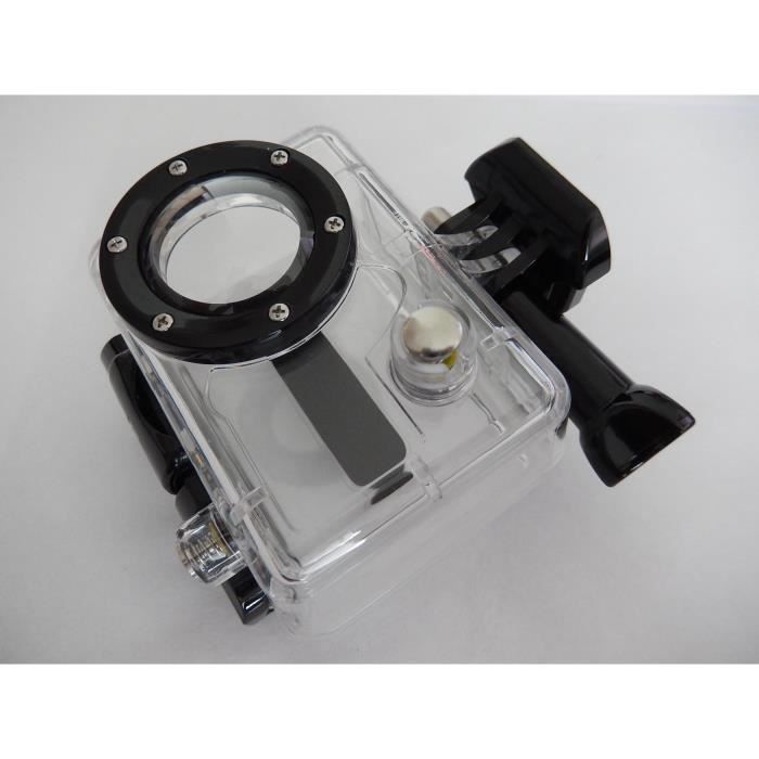 Boîtier imperméable pour GoPro - Adapté aux modèles suivants: GoPro Hero 1, 2 - Couleur: transparent - De la marque vhbw