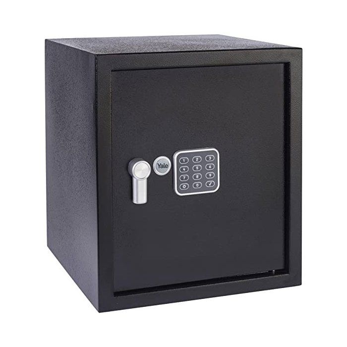 Yale Coffre-fort Électronique à Alarme - Code programmable 3 à 8 chiffres - Large 40L 390 × 350 × 360 mm - YEC/390/DB2 - Large 40L