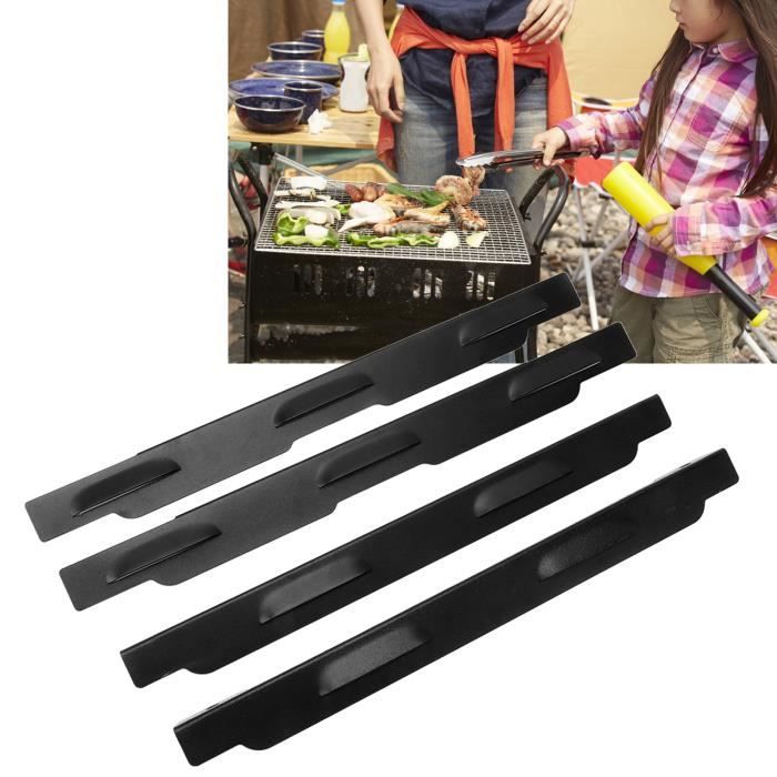 Pare-brise 9 Plaques En Aluminium Pour Barbecue Camping - Léger, Pliable, Fixation Au Sol