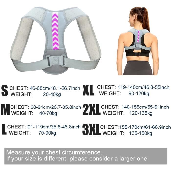 Bâton Lisseur De Dos Rétractable – Correcteur De Posture Ergonomique – Taille S