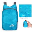Blue -Sac à dos léger et pliable, sac à dos étanche pour hommes et femmes, sac à dos ultraléger de randonnée en plein air, petit sac-1