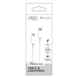Câble USB-C Lightning 3m Blanc - MYWAY - Connecteur plaqué - Filaire-1