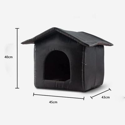 Niche Pour Chat Douillette - Maison D'intérieur Fermée Avec Tunnel - Confortable Pour Dormir, Hiver, Voyages