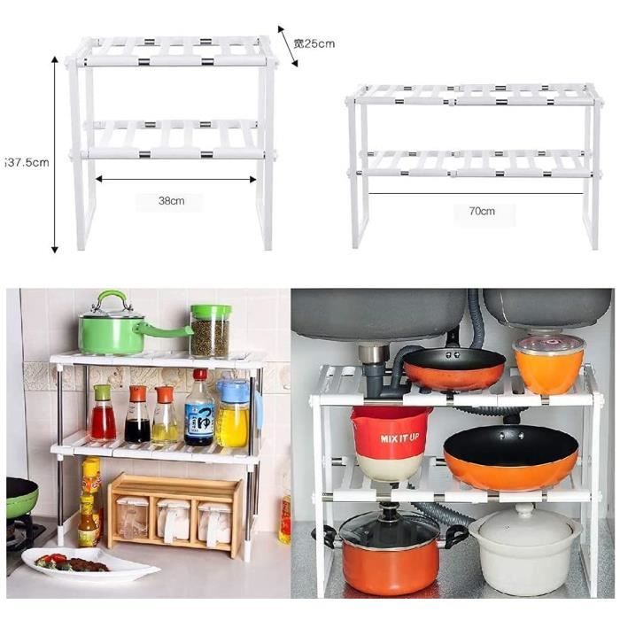 Test de l'étagère extensible KIKIBRO pour rangement cuisine