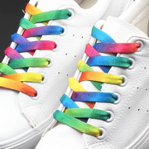 CHINA Lacets multicolores arc en ciel 110cm pour baskets lanieres de sport unisexes 1 piece Cdiscount Chaussures