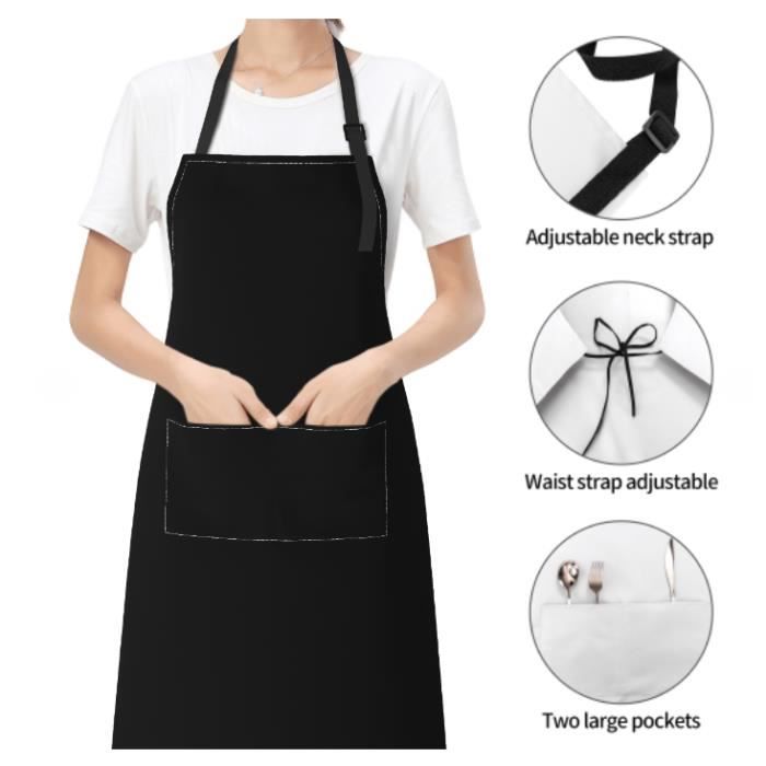 Demi-tablier De Cuisine Imperméable Unisexe Avec Poche - Nylon, Protège Des Taches, Lavable En Machine - 5