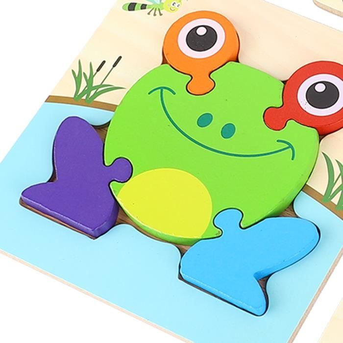 Puzzles En Bois Enfant, Jouet Bébé 3D Puzzles, Puzzles Animaux De L Foret Jouet Montessori Animaux 3d Puzzles Puzzles Anim Amz B0
