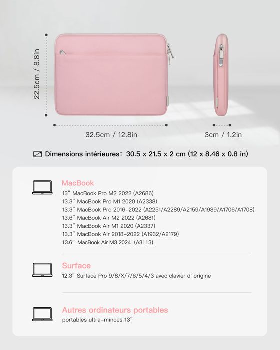 Housses de protection Inateck pour ordinateur portable et tablette