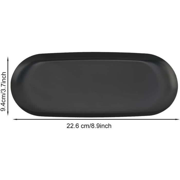 Grand Plateau De Service Vintage En Inox – 44,5 X 33 Cm, Argenté, Avec Poignées