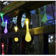  5M RVB Guirlande Solaire d'extérieur, 20 LEDs en Forme de Goutte d'eau, Décoration pour Jardin Noël Mariage Partie Halloween-2