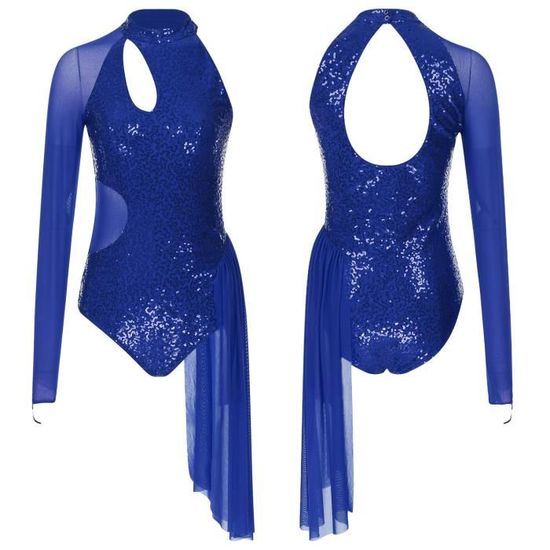 Justaucorps Ballet Femme Manches Courtes - Avec Jupe Maille, Doublure Buste, Pour Danse Classique, Gym, Yoga - 5