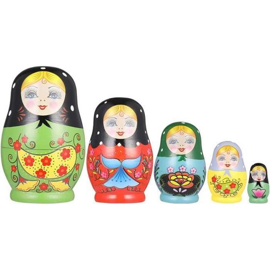 Art populaire - 1 SEULE Poupée russe gigogne bois peint couleurs vives - 18cm - origine pays de l'est Russie Pologne - matriochka Art populaire - 1 SEULE Poupée russe gigogne bois peint couleurs vives - 18cm - origine pays de l'est Russie Pologne - matriochka
