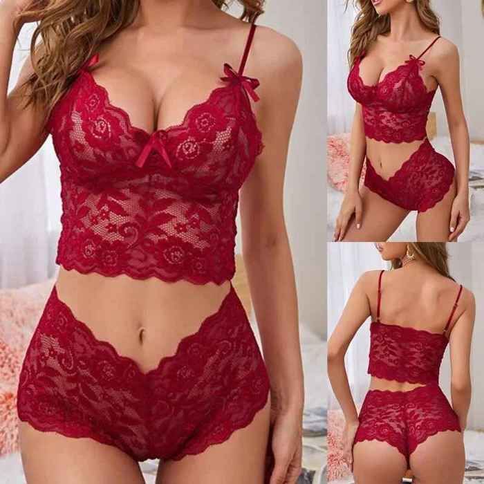 Lingerie sexy grande taille pour femmes,sous-vtements fminins  College,chemise de nuit,vtements de nuit sexy- blue set[C7] - Cdiscount  Boutique Erotique