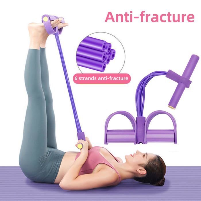 Lot de 5 bandes de résistance en latex naturel pour pilates