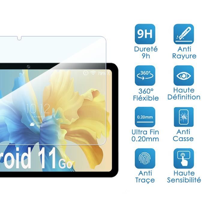 Protection en Verre Fléxible pour FACETEL Android 13 Tablette 10