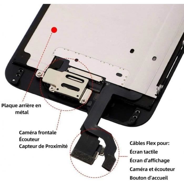 Écran LCD Complet Pour IPhone 6 - Noir - Assemblé Vitre Tactile + LCD - Neuf