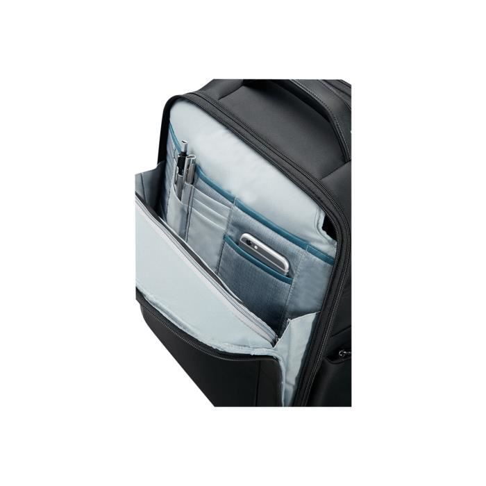Sac Messenger Samsonite Extensible Pour Ordinateur 15 Pouces – Noir Simili Cuir, Occasion