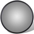 vidaXL Miroir de trafic convexe Acrylique Noir 30 cm Intérieur-3
