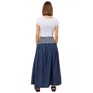 Jupe longue denim jeans Cdiscount