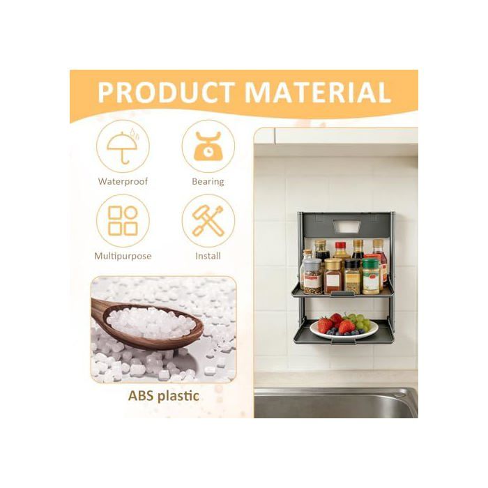 Tablette Rabattable Tablette Murale Rabattable 2 ux Etagere Murale Organisateur Ventouse ...