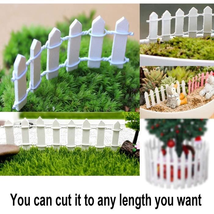 Mini Bois Clôture Fait à la Main Artisanats en Creusage Miniatures DIY  Paysage