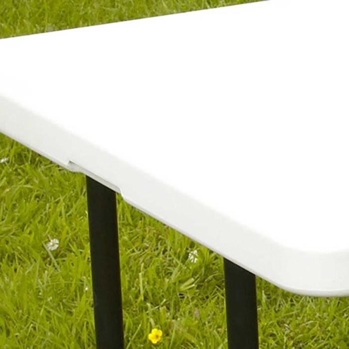 Table pliante portable de camping 122 cm 4 places - Cdiscount Jardin