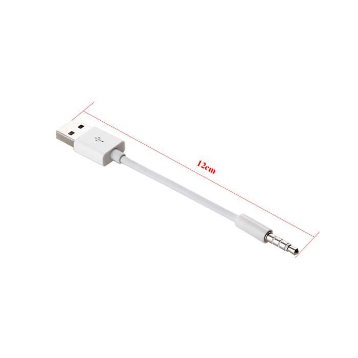 Magnet Cavo audio da 3,5 mm a USB, 15 cm, per iPod Shuffle e Samsung Galaxy Tab S2/S3