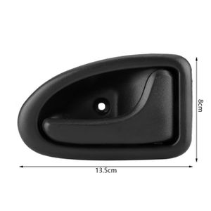 Housses De Poignées Extérieures Pour Renault Clio 3 - Compatible 2005-2009 - Noir PC/ABS - Référence OEM 8200316977 - Lot Complet Gauche + Droite